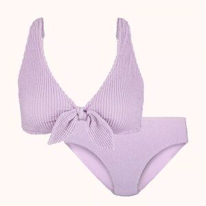 Lively Size Medium High waisted Swim and Ruched Plunge Bralette